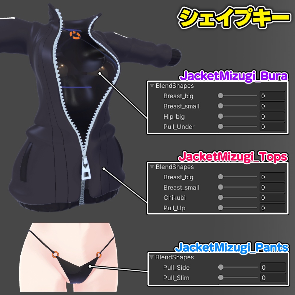 【セレスティア用】ジャケット水着