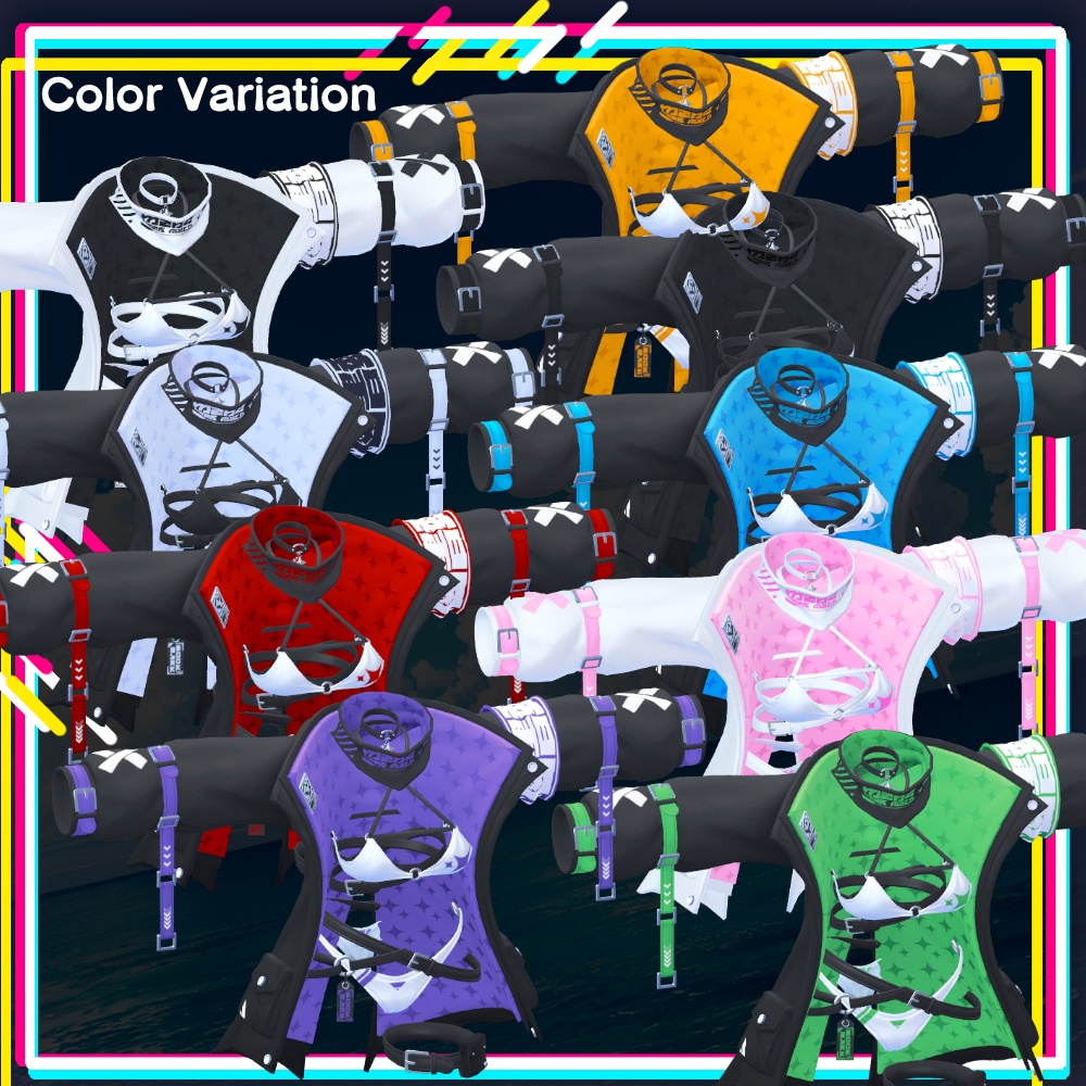 【複数アバター対応】ジャケット水着4