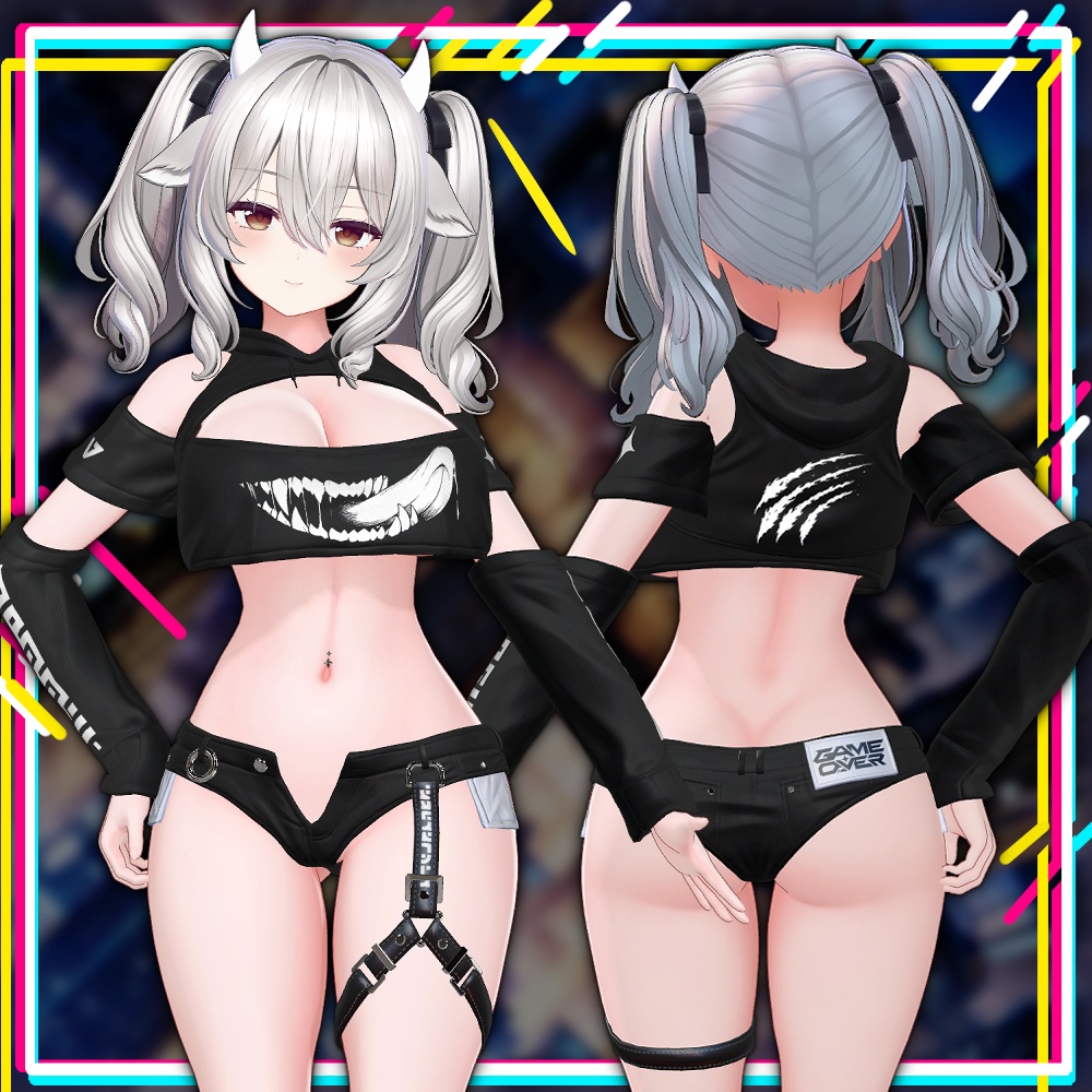 【複数アバター対応】もにゃもにゃパーカー2