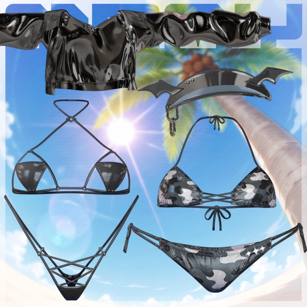 【複数アバター対応】もにゃもにゃビキニ