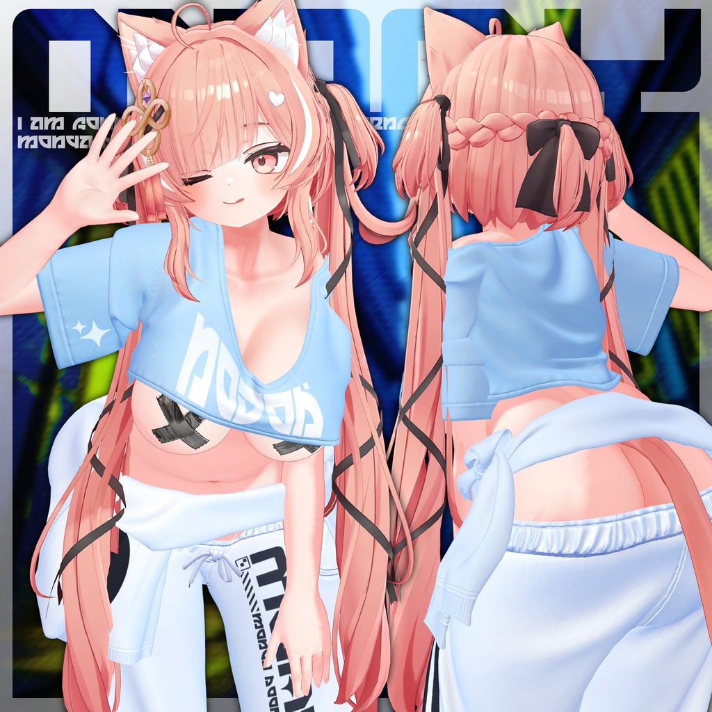 【複数アバター対応】もにゃシャツ