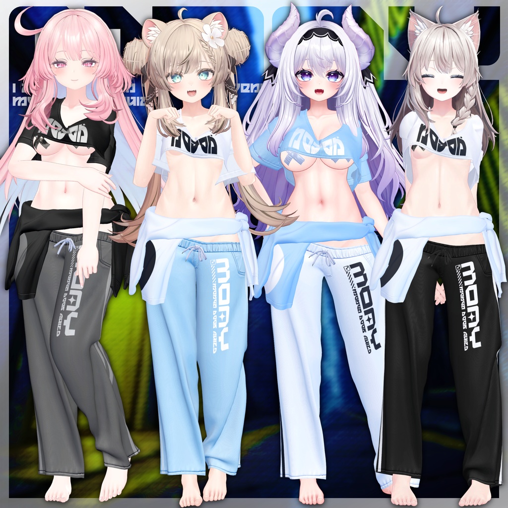 【複数アバター対応】もにゃシャツ