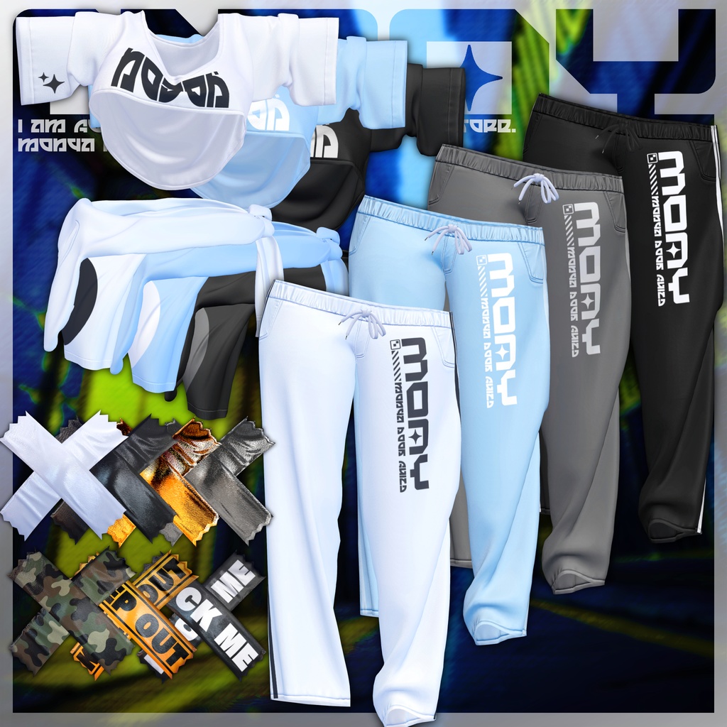 【複数アバター対応】もにゃシャツ