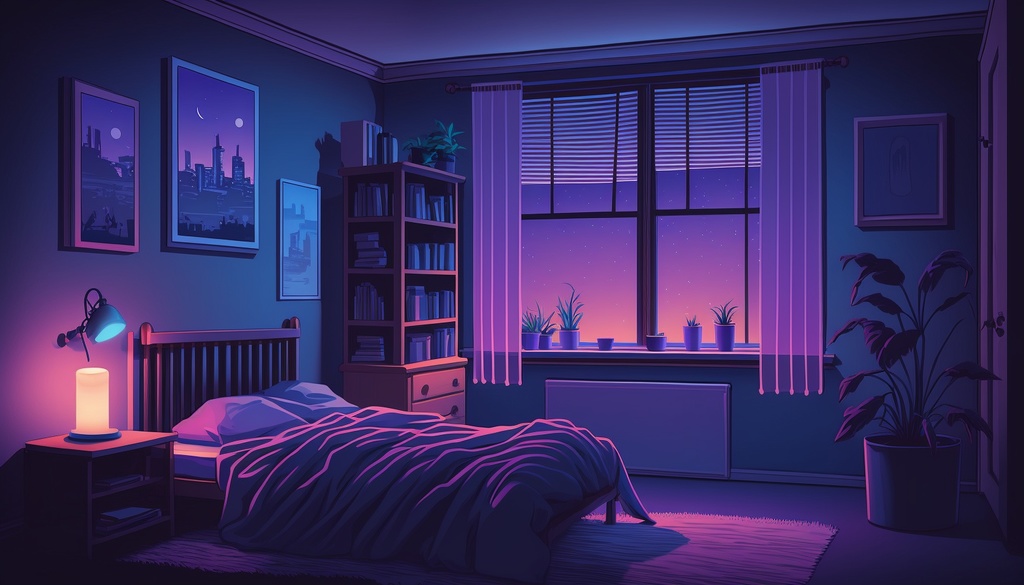 【FREE 無料】Vtuber background | cyberpunk Room |サイバーパンクシティ