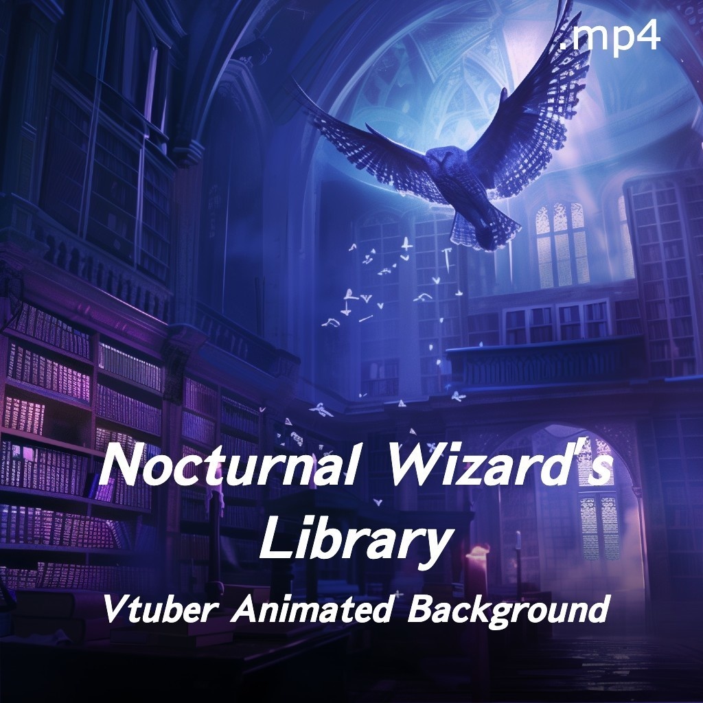 【Free!!!】𝙑𝙩𝙪𝙗𝙚𝙧 𝘼𝙣𝙞𝙢𝙖𝙩𝙚𝙙 𝙗𝙖𝙘𝙠𝙜𝙧𝙤𝙪𝙣𝙙 | 𝙉𝙤𝙘𝙩𝙪𝙧𝙣𝙖𝙡 𝙒𝙞𝙯𝙖𝙧𝙙’𝙨 𝙇𝙞𝙗𝙧𝙖𝙧𝙮| 夜の魔法使いの図書館