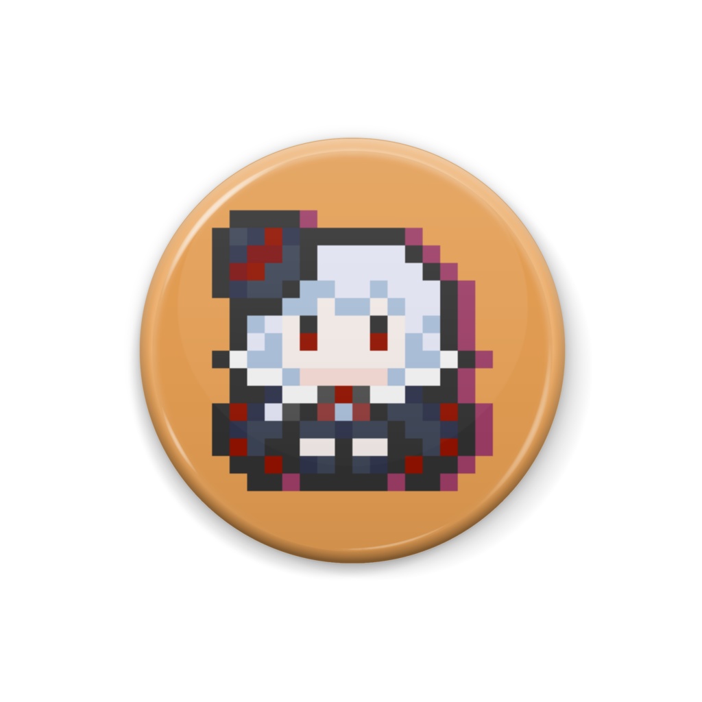 モン娘ぐらでぃえーた ヴァンパイア ドット絵 ミニ缶バッジ 25mm Zephyrstudio Booth