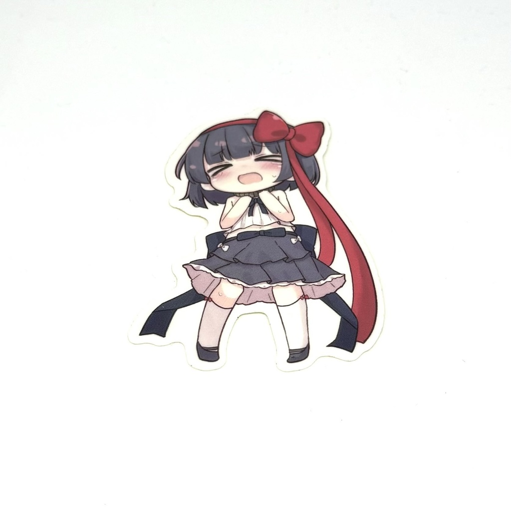 【琉奈と悪夢の館】琉奈ちゃん吊るされステッカー 70mm
