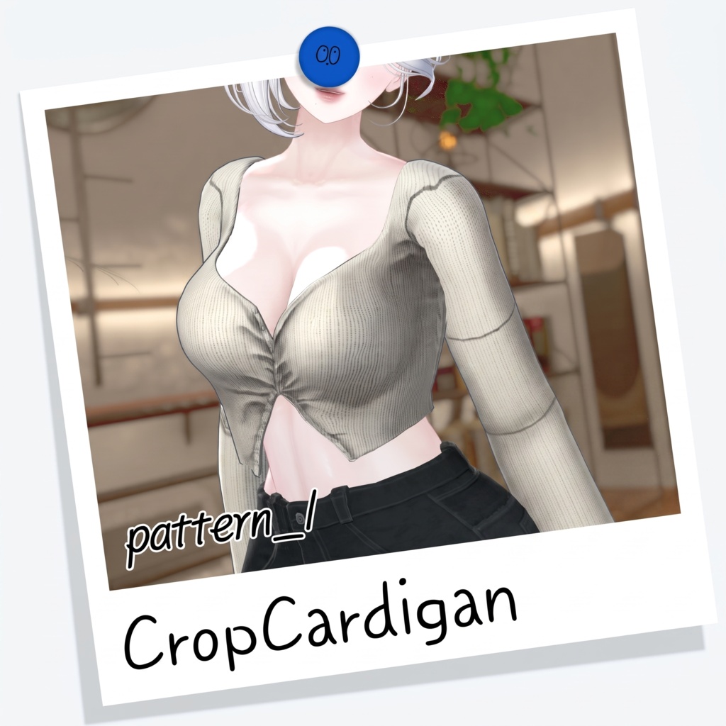 [6種対応] Crop Cardigan