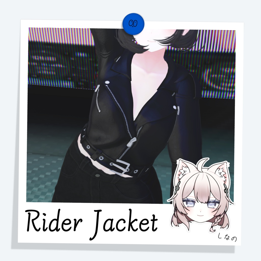 [しなの] Short Rider Jacket