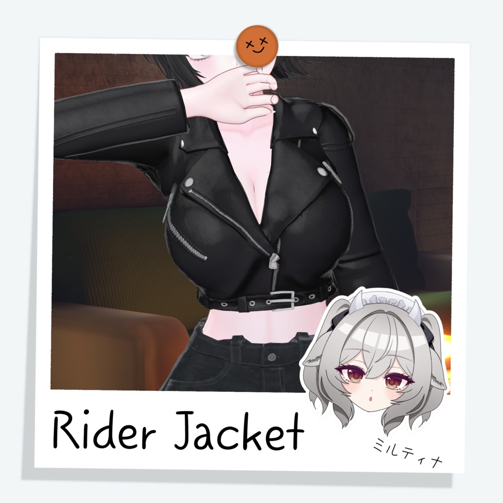 [ミルティナ] Short Rider Jacket