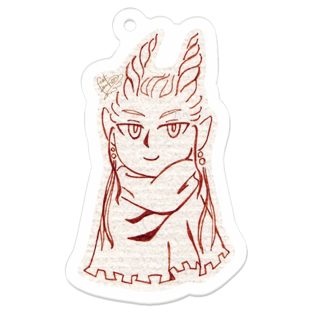 miniフェイス アクリルキーホルダー 50 x 50 (mm)