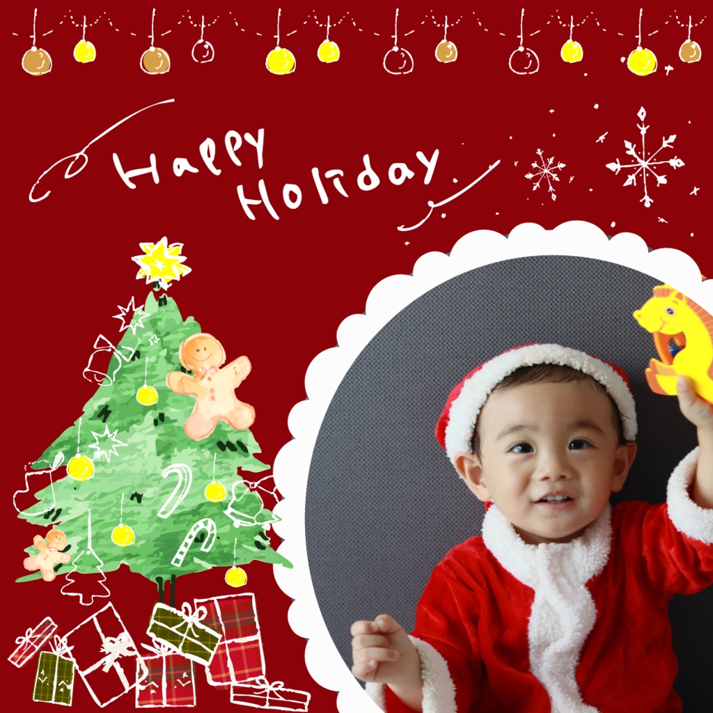 【商用OK】忙しい人のためのクリスマスSNS投稿テンプレ3枚セット