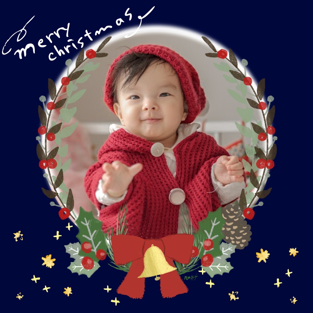 【商用OK】忙しい人のためのクリスマスSNS投稿テンプレ3枚セット