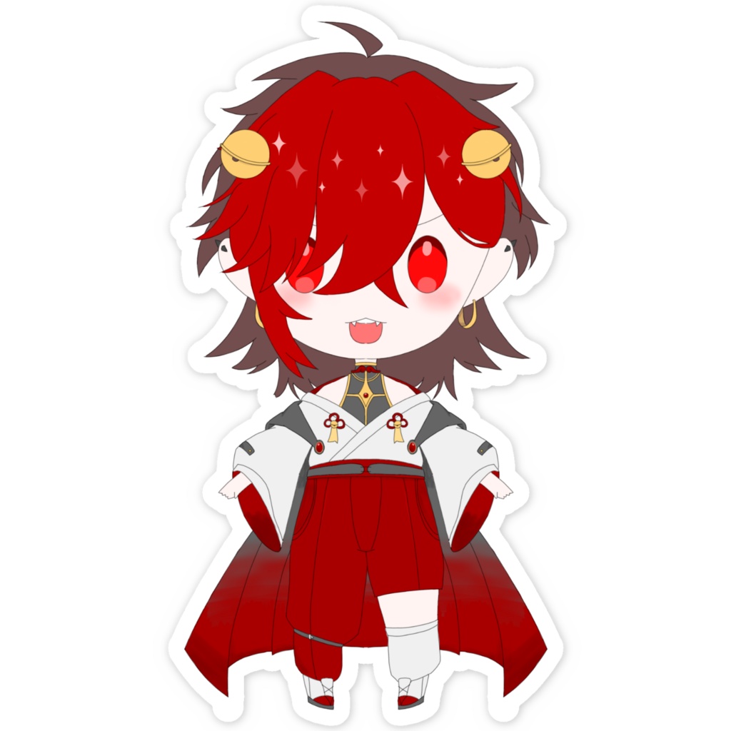 【定番商品】朱雀鈴ミニキャラステッカー