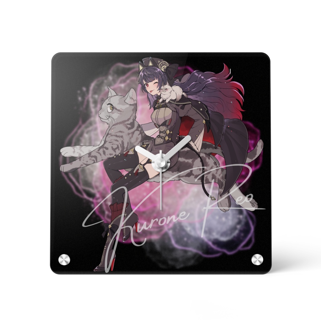 黒寧れお アクリル時計Ver.01