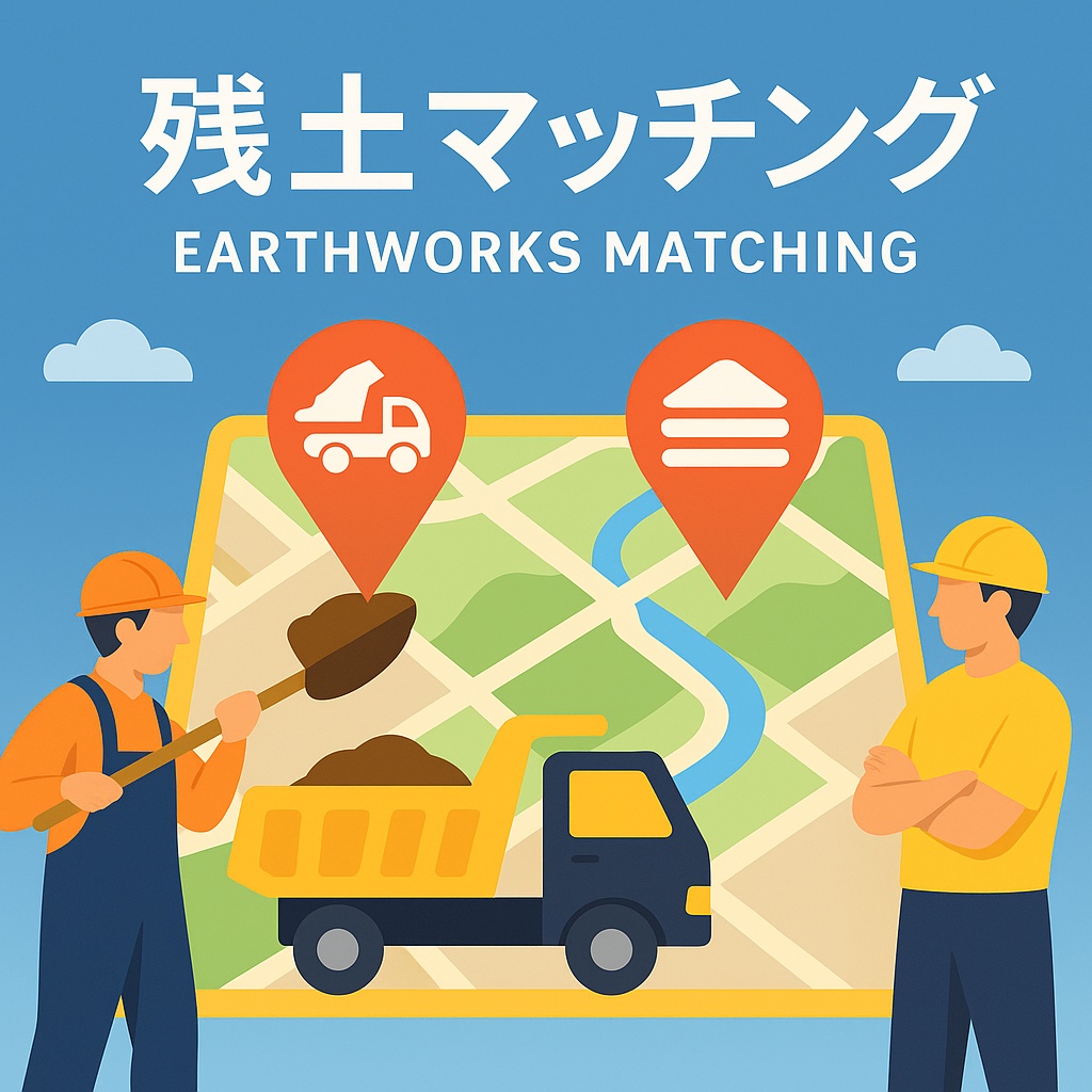 残土マッチング&掘削度量計算アプリ