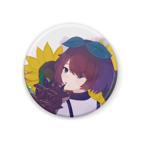 歌ってみたで描いたイラスト缶バッジ