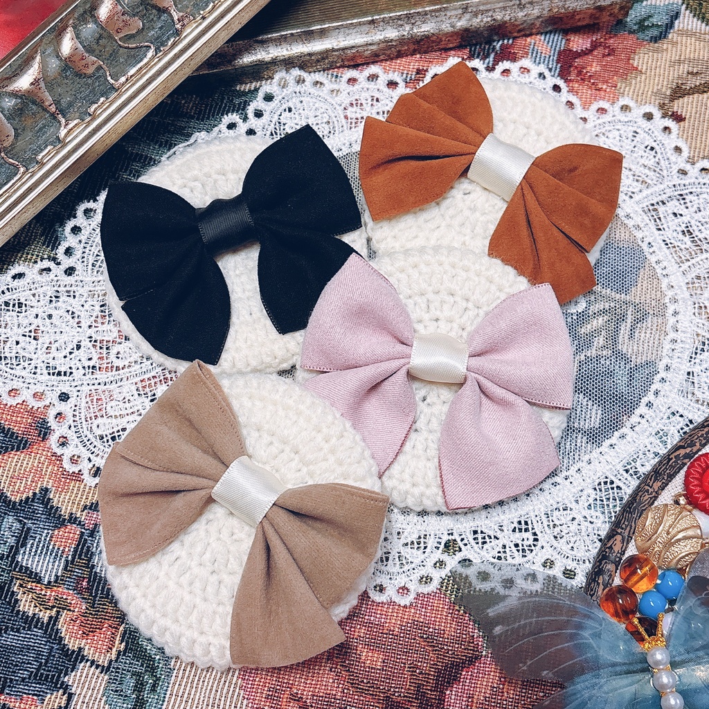 【10cm】大きなリボンのベレー帽(冬)