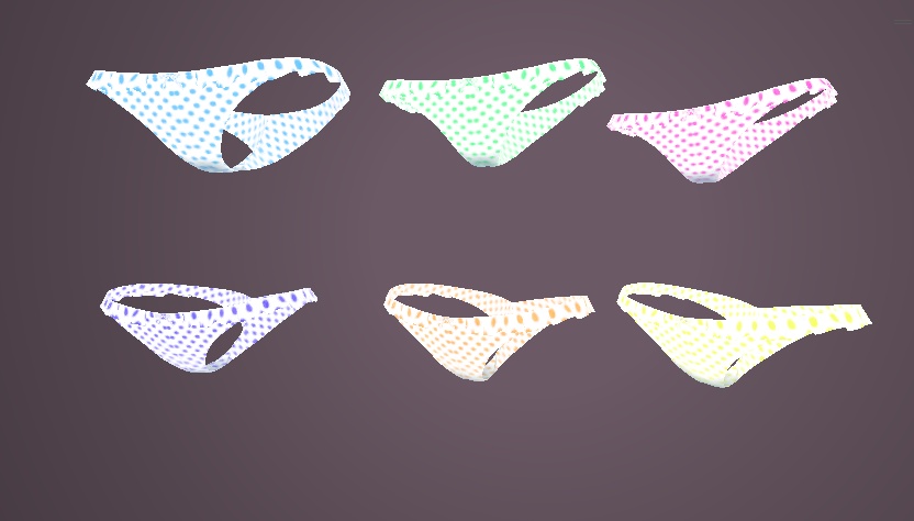 【3日間無料/Free for three days】MAT全18種 ミルフィデフォルトアンダーウェアマテリアル/milfy default Underwear materia