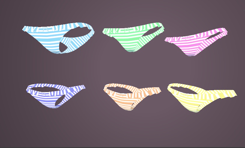 【3日間無料/Free for three days】MAT全18種 ミルフィデフォルトアンダーウェアマテリアル/milfy default Underwear materia