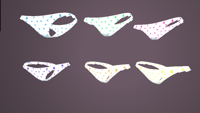 【3日間無料/Free for three days】MAT全18種 ミルフィデフォルトアンダーウェアマテリアル/milfy default Underwear materia