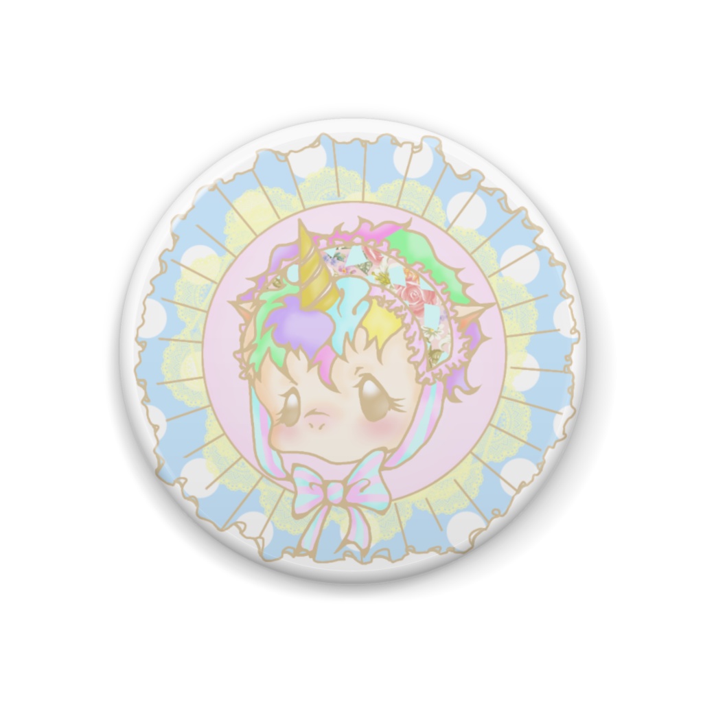 HAPPY UNICORNバッヂ