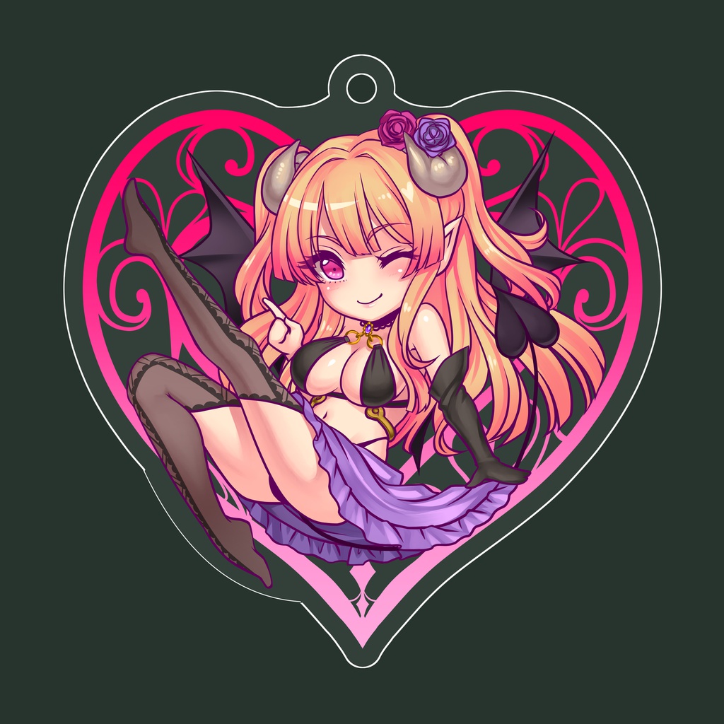 サキュバスちゃんアクリルキーホルダー