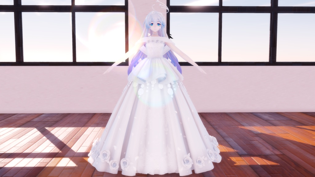 知更鸟 wedding dress【MMD MODEL DL】