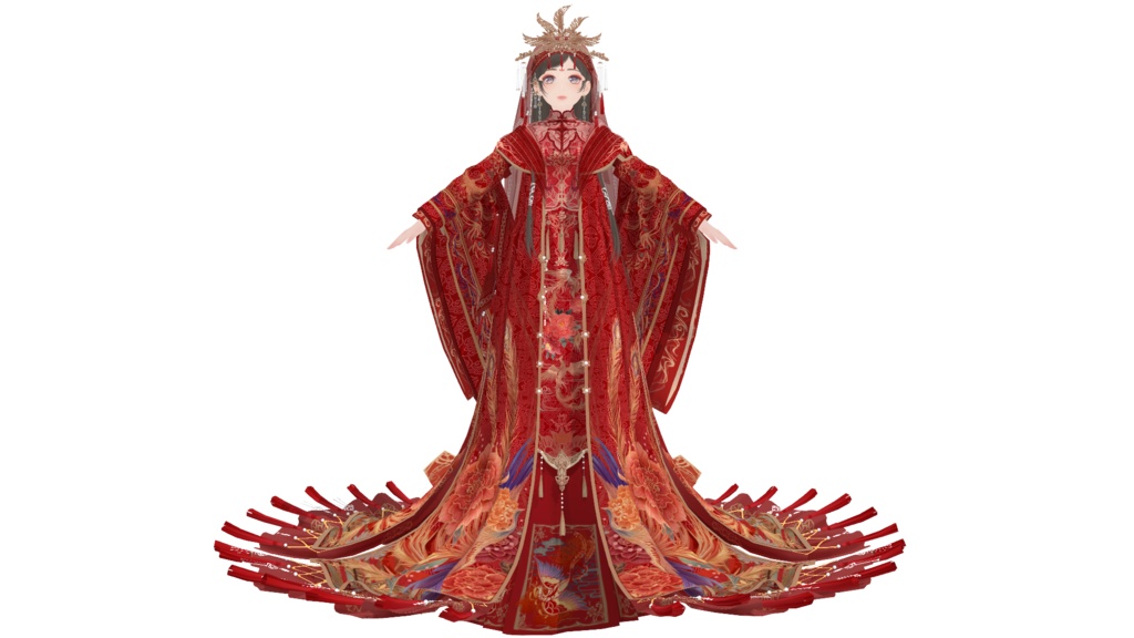 Shining Nikki Crimson Phoenix闪耀暖暖 碧落鸾歌【MMD Model DL】