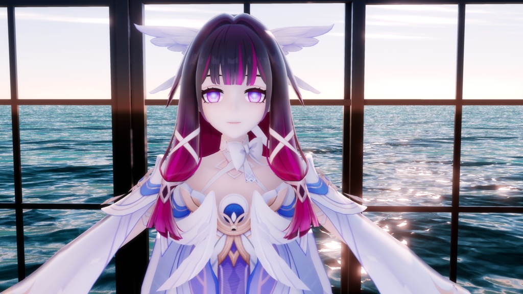 Gennshin Columbina 少女【MMD MODEL DL】
