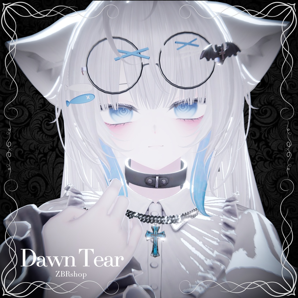 【♰Dawn Tear Necklace♰】オリジナル3Dモデル