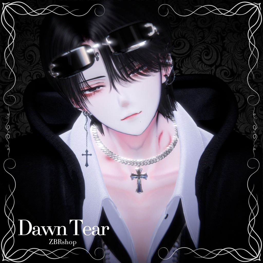 【♰Dawn Tear Necklace♰】オリジナル3Dモデル