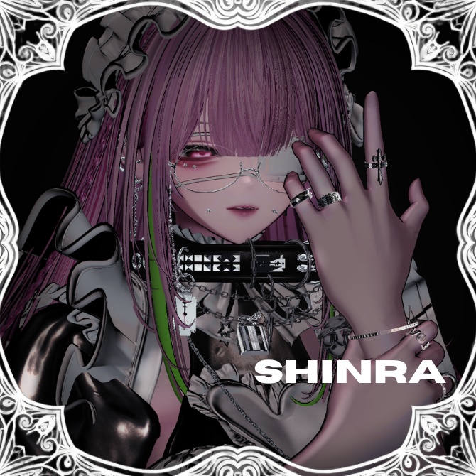 オリジナル3Dモデル【Onyx Bind Ring】