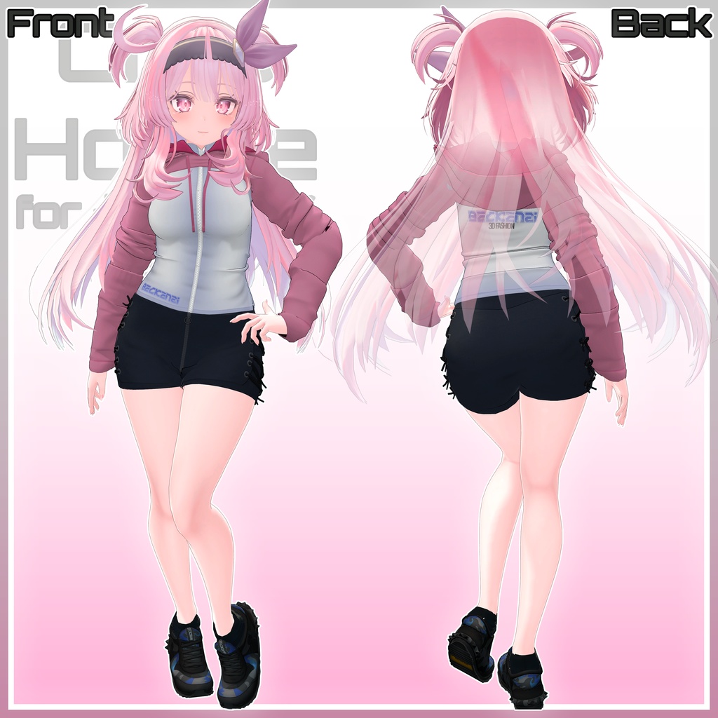 3Dエクストラクロップパーカー「セレスティア / SELESTIA」