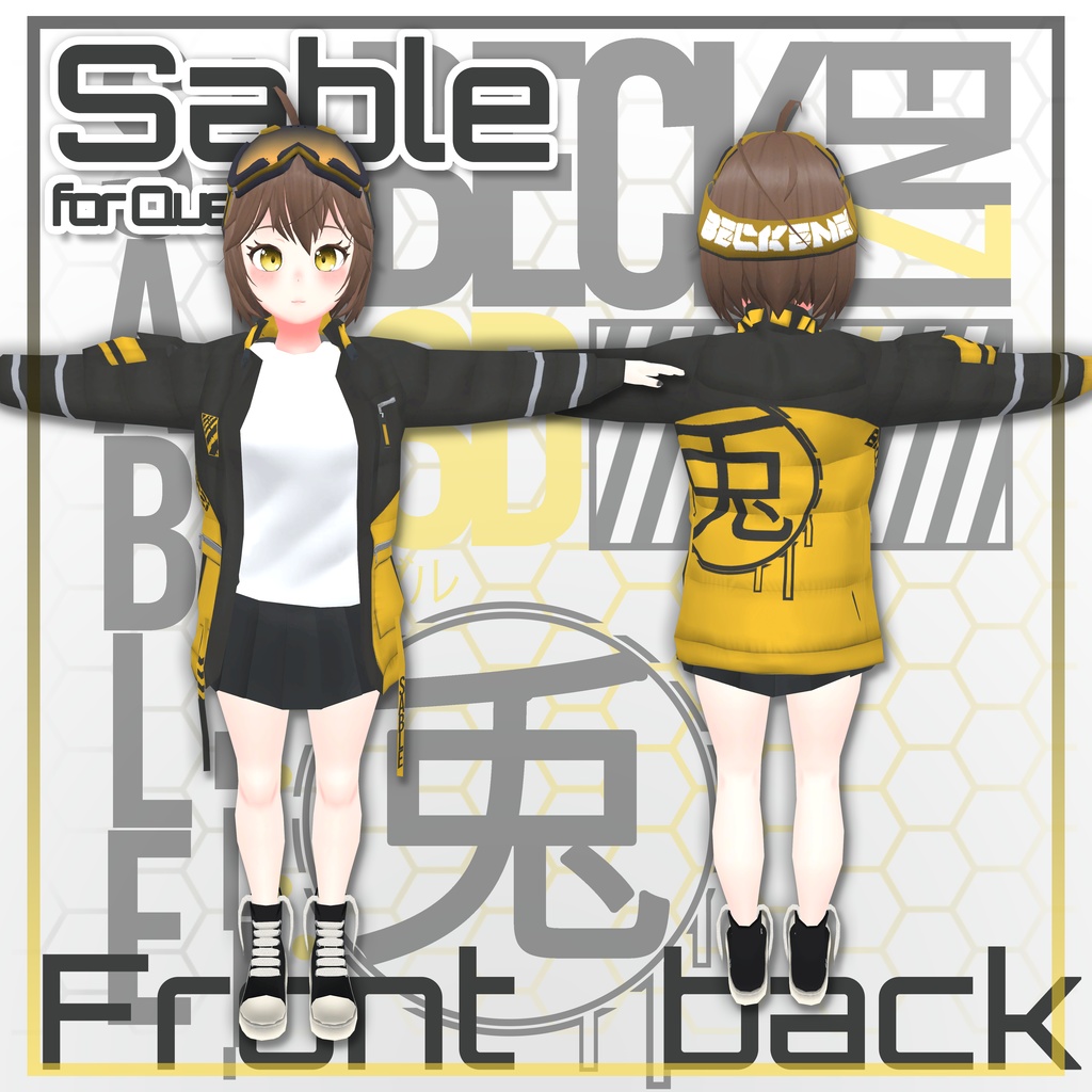 オリジナル3Dモデル「セーブル」(Quest)