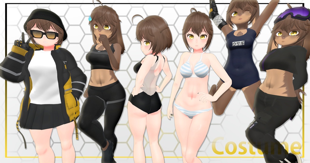 オリジナル3Dモデル「セーブル」