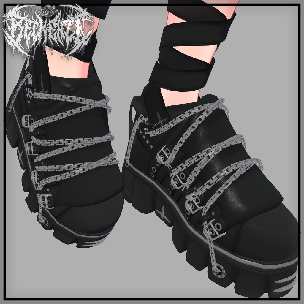 BECKENZI ゴシック靴 for Kikyo/桔梗, Maya/舞夜, Karin/カリン, Rindo/竜胆, Selestia/セレスティア, Emmelie, INABA, Grus, EYO/イヨ