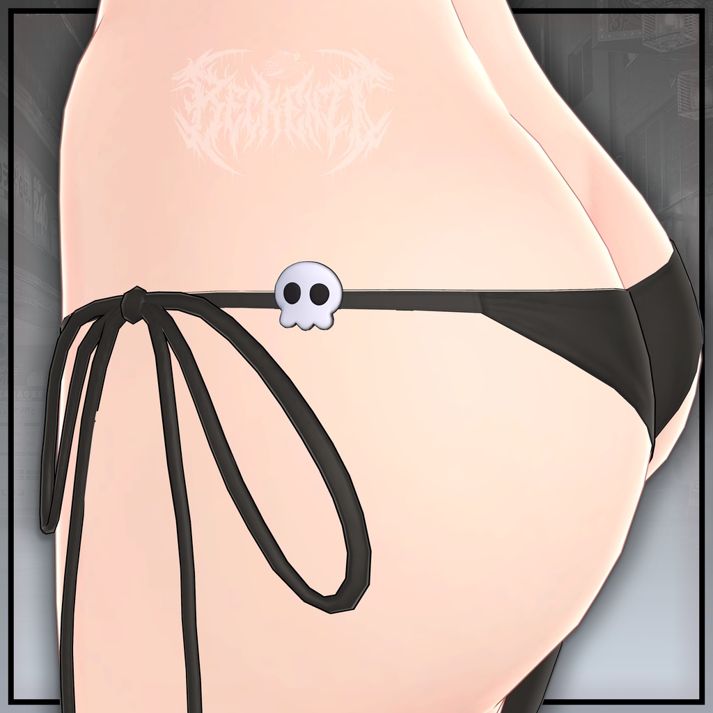 スカルクリップ / Chibi Skull Clip