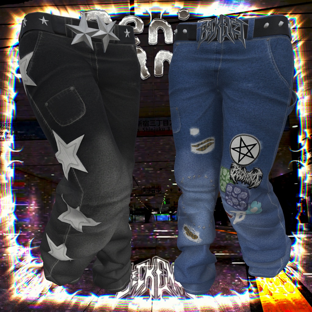 2026年版 BECKENZI パンツ＋ベルト/Belt & Pants [34+アバタ/Avatars] 