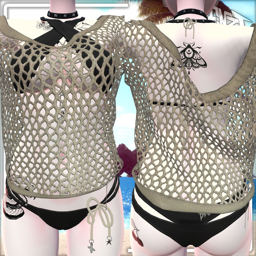 BECKENZI ロープビキニ+中空セーター For Moe/萌, Kikyo/桔梗, Shinra/森羅, Maya/舞夜, Rindo/竜胆, Selestia/セレスティア