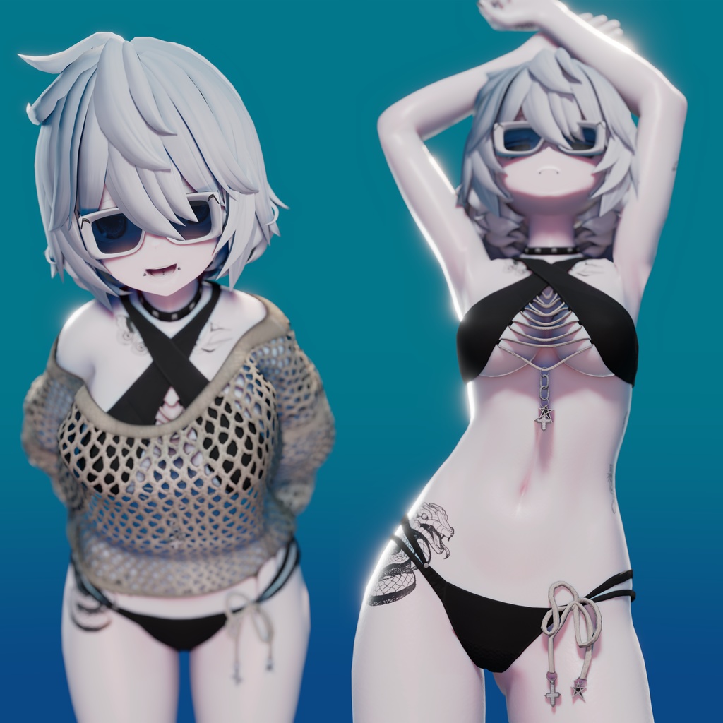 BECKENZI ロープビキニ+中空セーター For Moe/萌, Kikyo/桔梗, Shinra/森羅, Maya/舞夜, Rindo/竜胆, Selestia/セレスティア