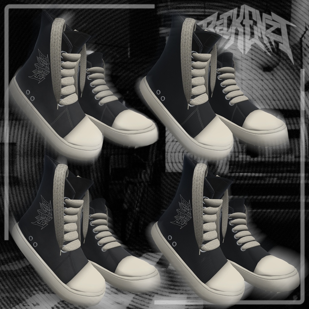 BECKENZI ハイトップスニーカー