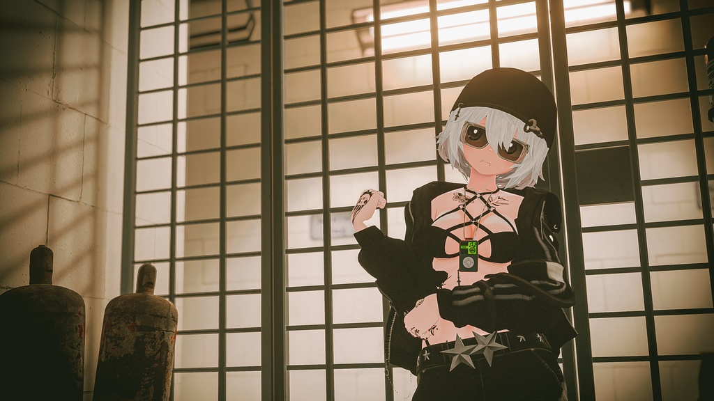 BECKENZI X SHELTER. CAP w/Pendant + Hoops