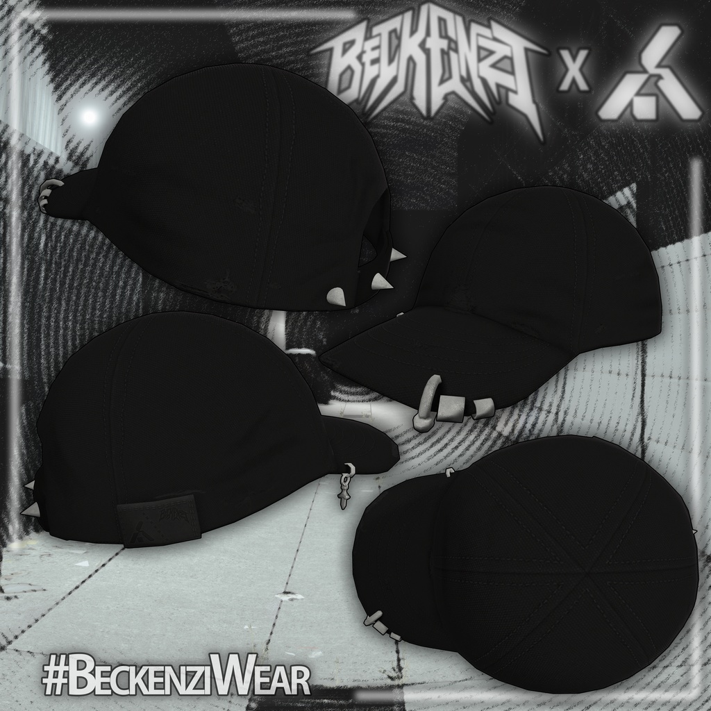 BECKENZI X SHELTER. CAP w/Pendant + Hoops