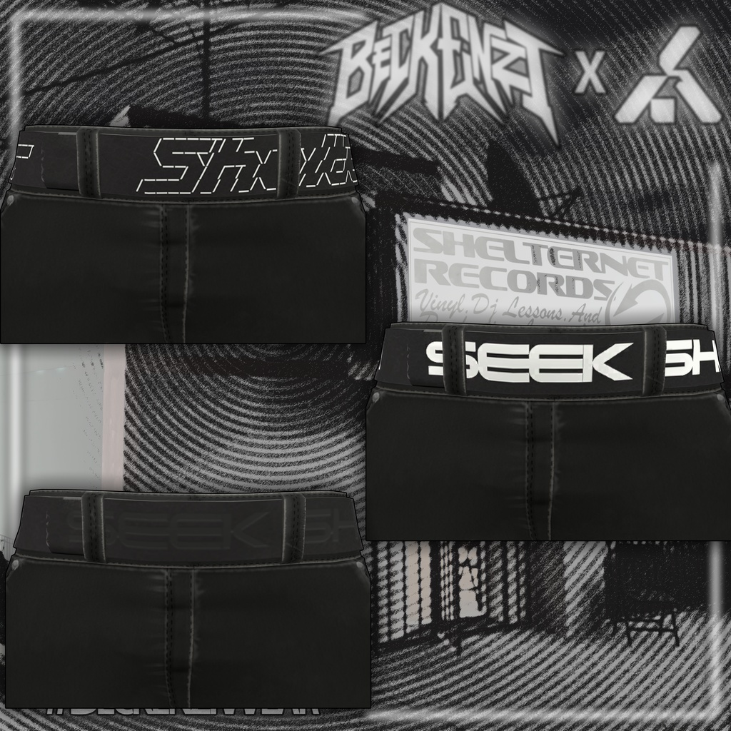 BECKENZI X SHELTER. DENIM PANTS