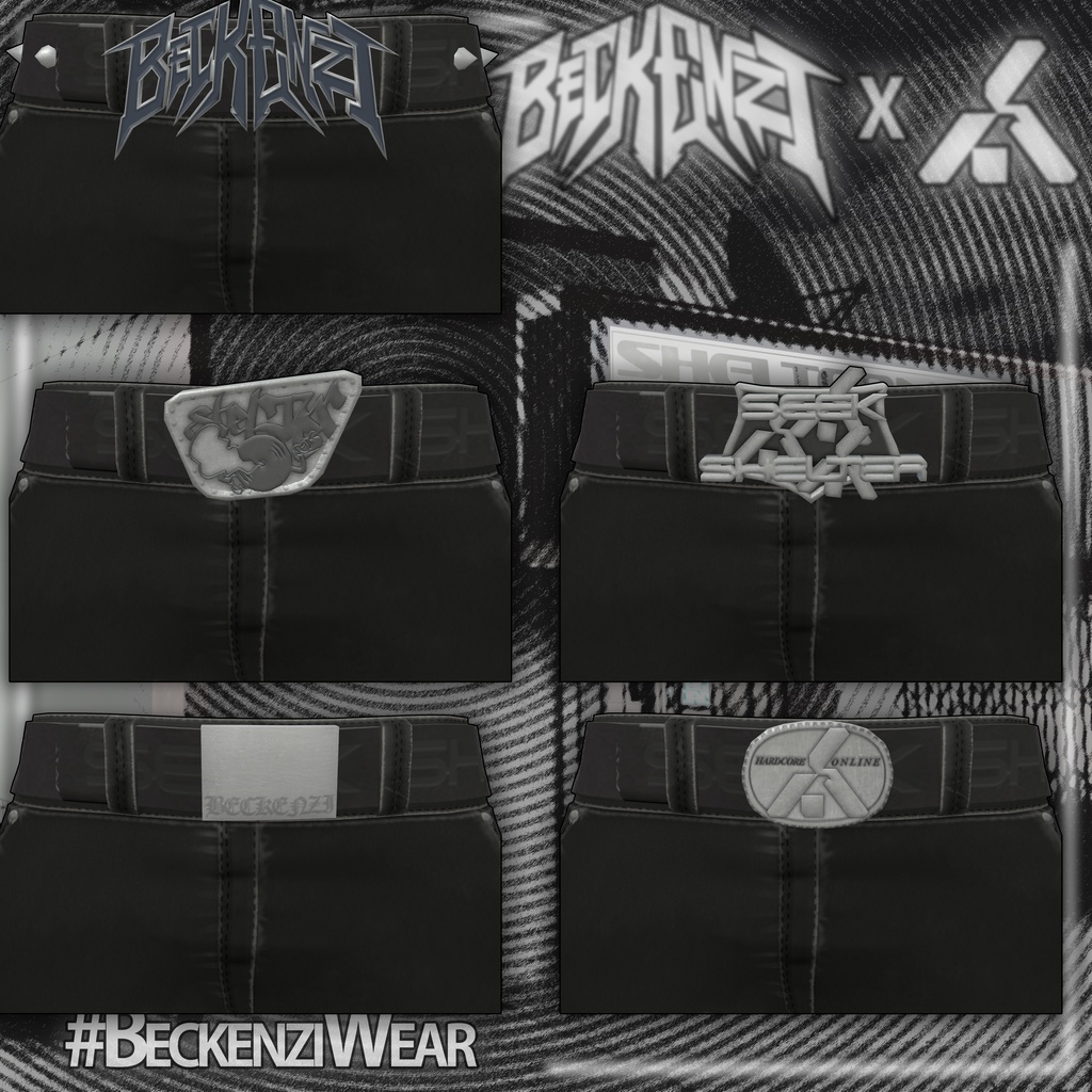 BECKENZI X SHELTER. DENIM PANTS