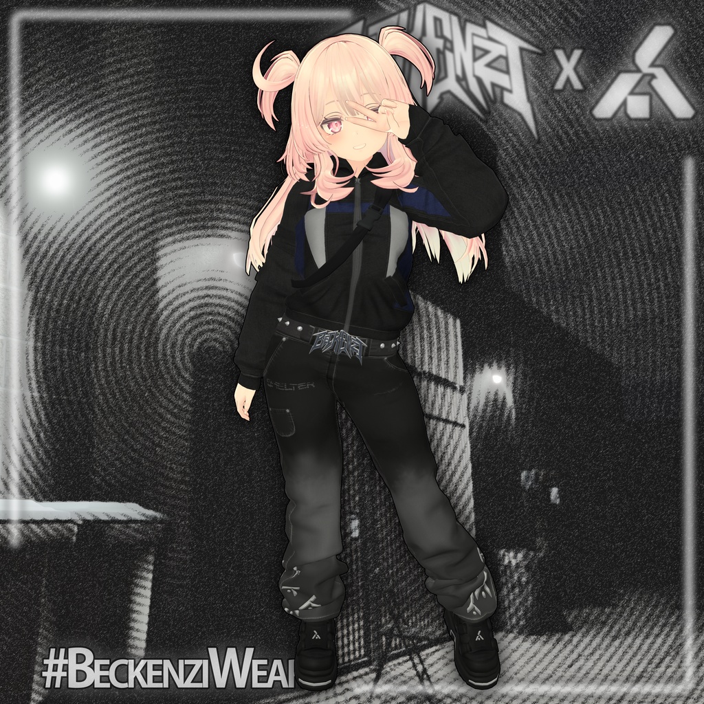 BECKENZI X SHELTER. JACKET w/Hood