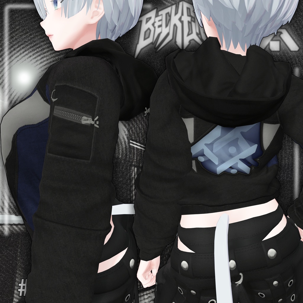 BECKENZI X SHELTER. JACKET w/Hood