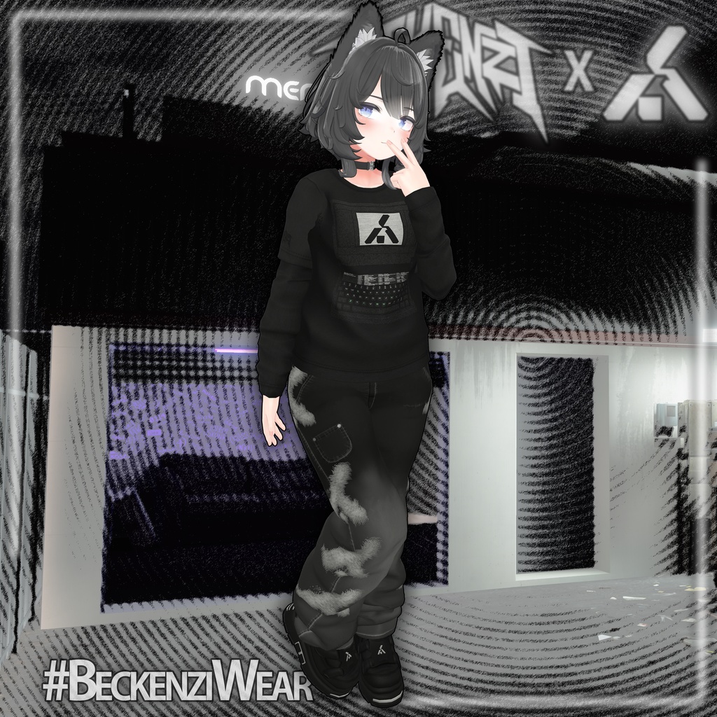 BECKENZI X SHELTER. LAYERED T-SHIRT