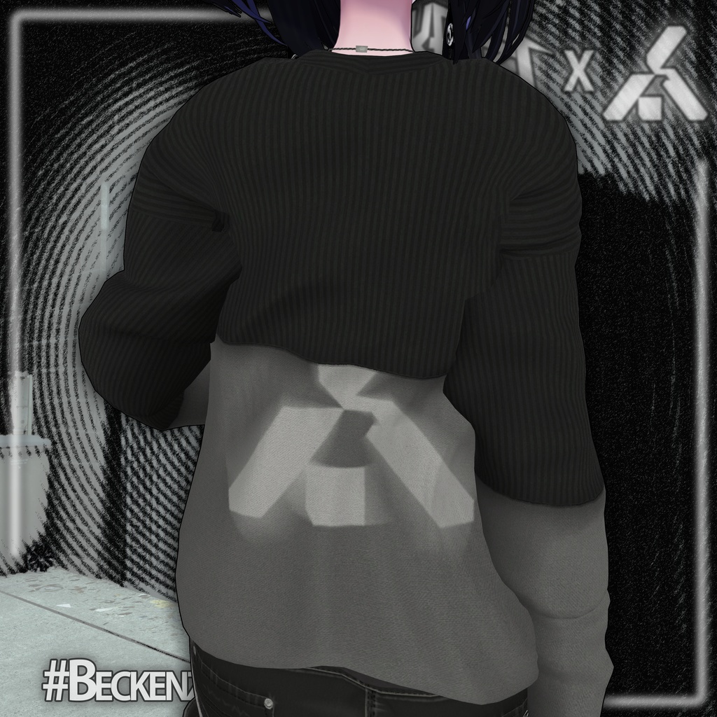 BECKENZI X SHELTER. SWEATSHIRT